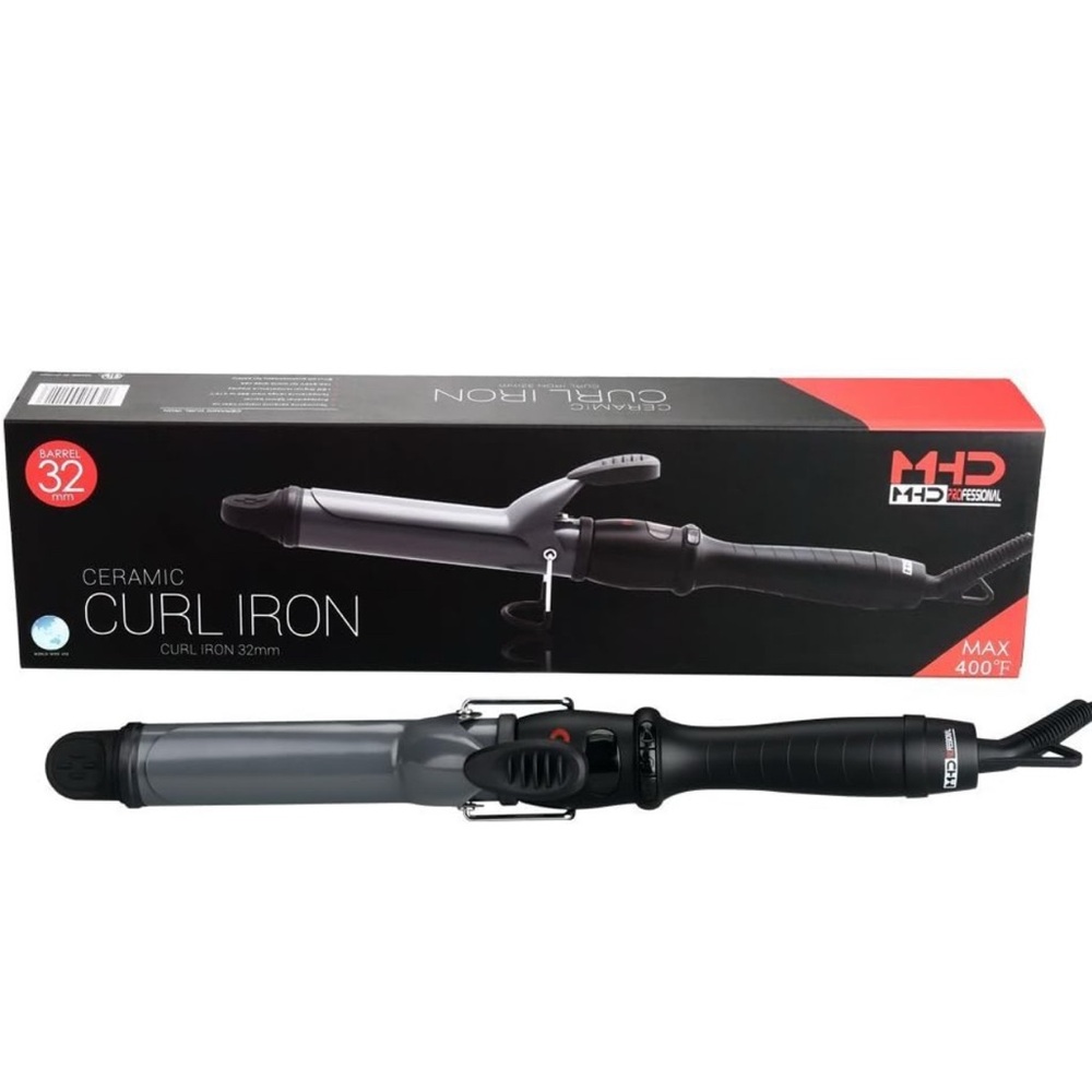 2/$20 JINRI Travel Hair Curler Flat Iron Curling Iron 32m W/ Adjust digital temp